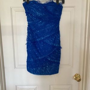 💚💙Blue Green Sequin Dress, size 5/6💙💚